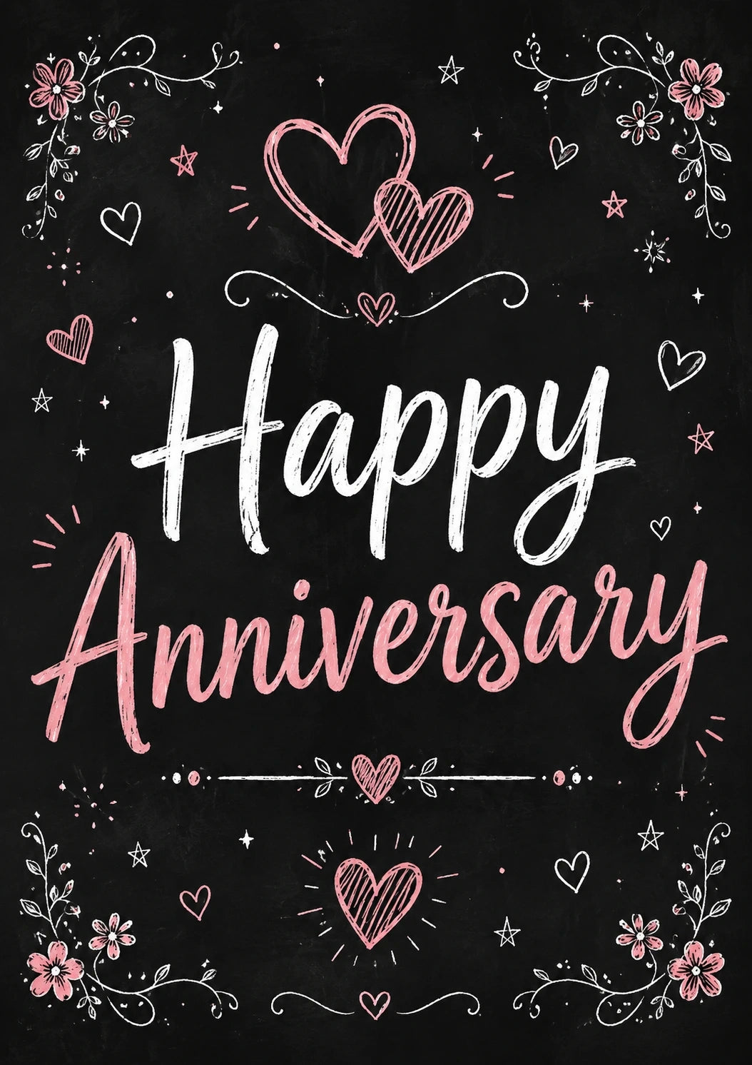 Anniversary - Personalised Card — with punch holes