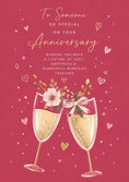 Load image into Gallery viewer, Anniversary - Personalised Card — with punch holes
