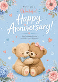 Load image into Gallery viewer, Anniversary - Personalised Card — with punch holes
