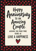 Load image into Gallery viewer, Anniversary - Personalised Card — with punch holes
