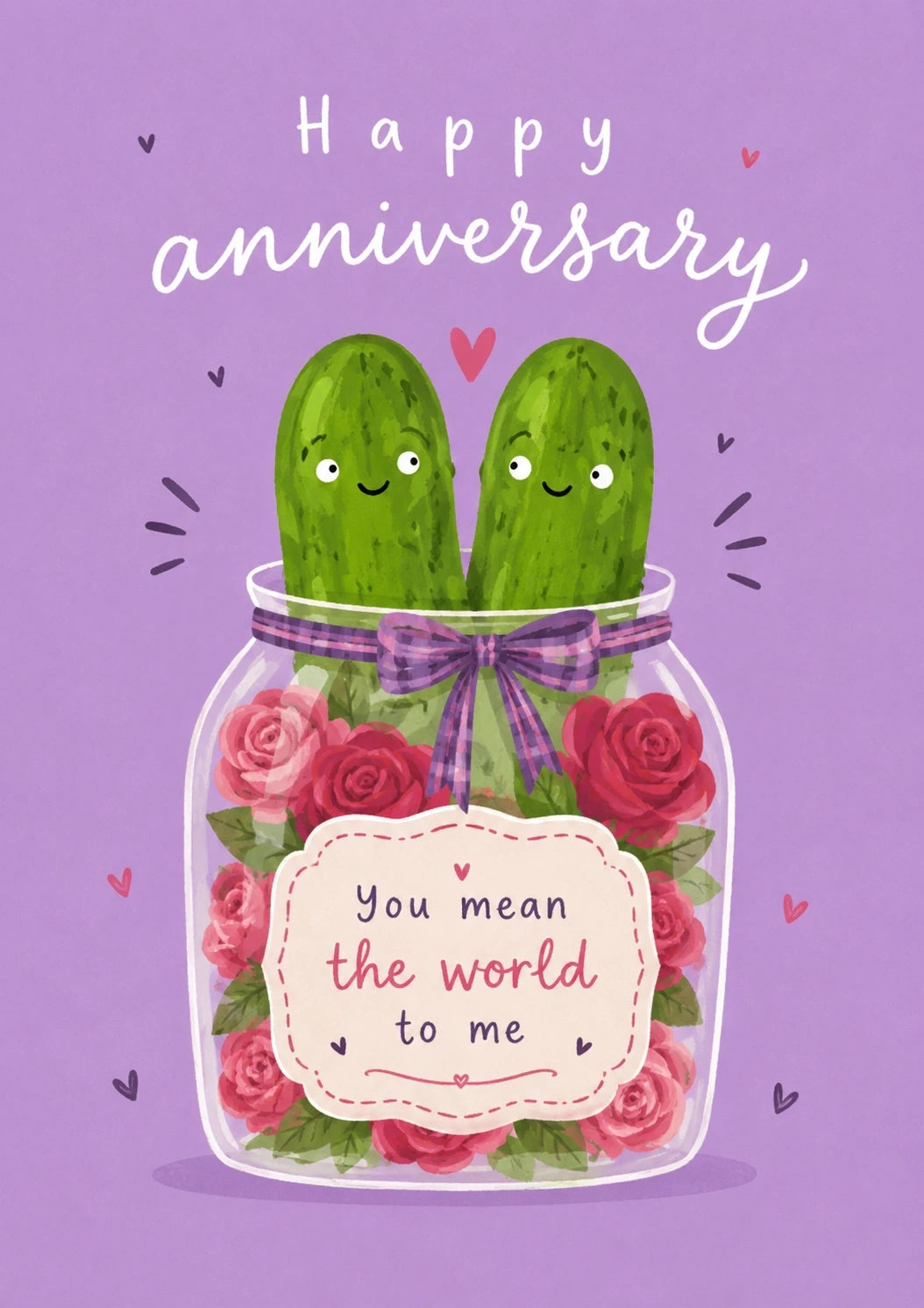 Anniversary - Personalised Card — with punch holes