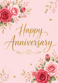 Load image into Gallery viewer, Anniversary - Personalised Card — with punch holes
