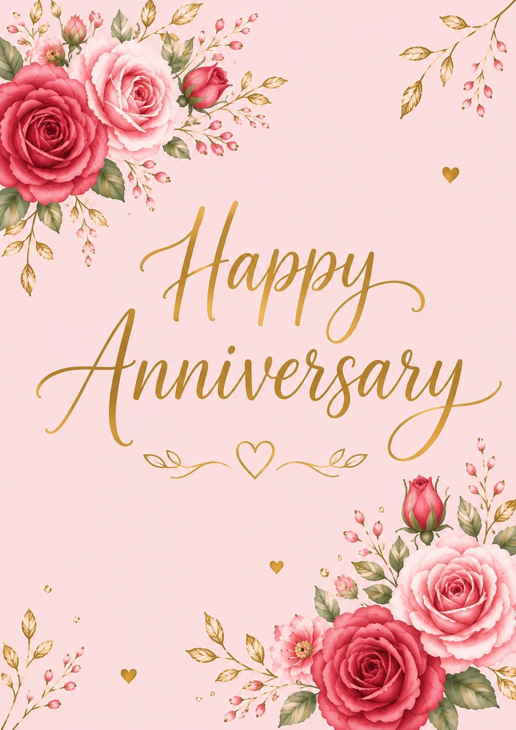 Anniversary - Personalised Card — with punch holes
