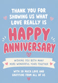 Load image into Gallery viewer, Anniversary - Personalised Card — with punch holes
