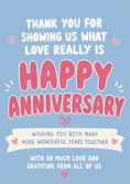 Load image into Gallery viewer, Thank You for Showing What Love Really Is Anniversary Card
