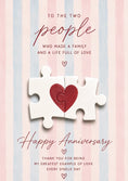 Load image into Gallery viewer, Anniversary - Personalised Card — with punch holes
