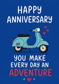Load image into Gallery viewer, Anniversary - Personalised Card — with punch holes
