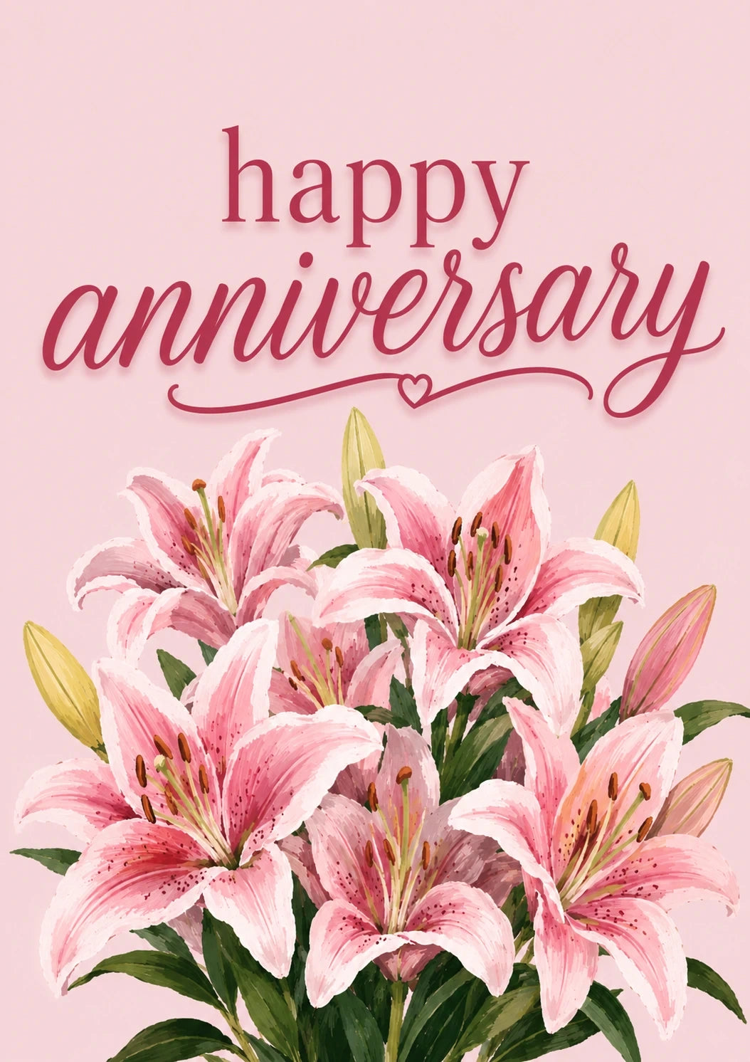 Anniversary - Personalised Card — with punch holes