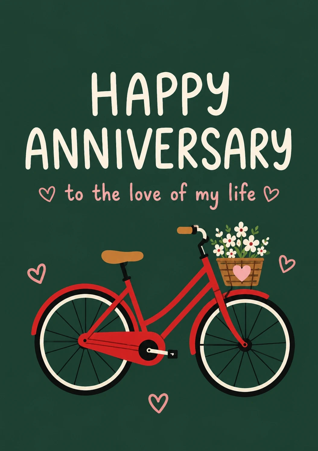 Anniversary - Personalised Card — with punch holes