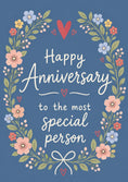 Load image into Gallery viewer, Anniversary - Personalised Card — with punch holes
