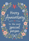 Load image into Gallery viewer, Floral Wreath Someone Special Anniversary Card for Her
