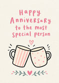 Load image into Gallery viewer, Cute Clinking Mugs Someone Special Anniversary Card
