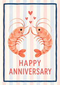 Load image into Gallery viewer, Anniversary - Personalised Card — with punch holes
