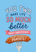 Load image into Gallery viewer, Anniversary - Personalised Card — with punch holes
