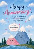 Load image into Gallery viewer, Cute Mountain Couple Happy Anniversary Card for Parents
