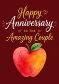 Load image into Gallery viewer, Heart-Shaped Apple Amazing Couple Anniversary Card
