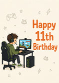 Load image into Gallery viewer, Birthdays - Personalised Card — with punch holes
