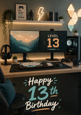 Load image into Gallery viewer, Birthdays - Personalised Card — with punch holes
