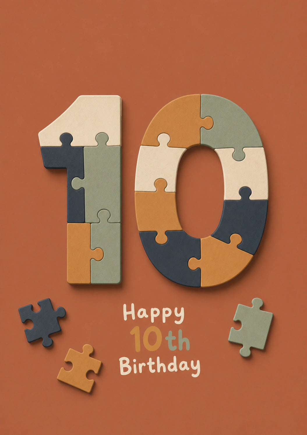 Birthdays - Personalised Card — with punch holes