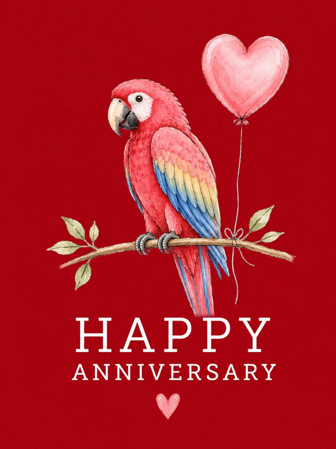 Anniversary - Personalised Card — with punch holes