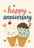 Load image into Gallery viewer, Anniversary - Personalised Card — with punch holes
