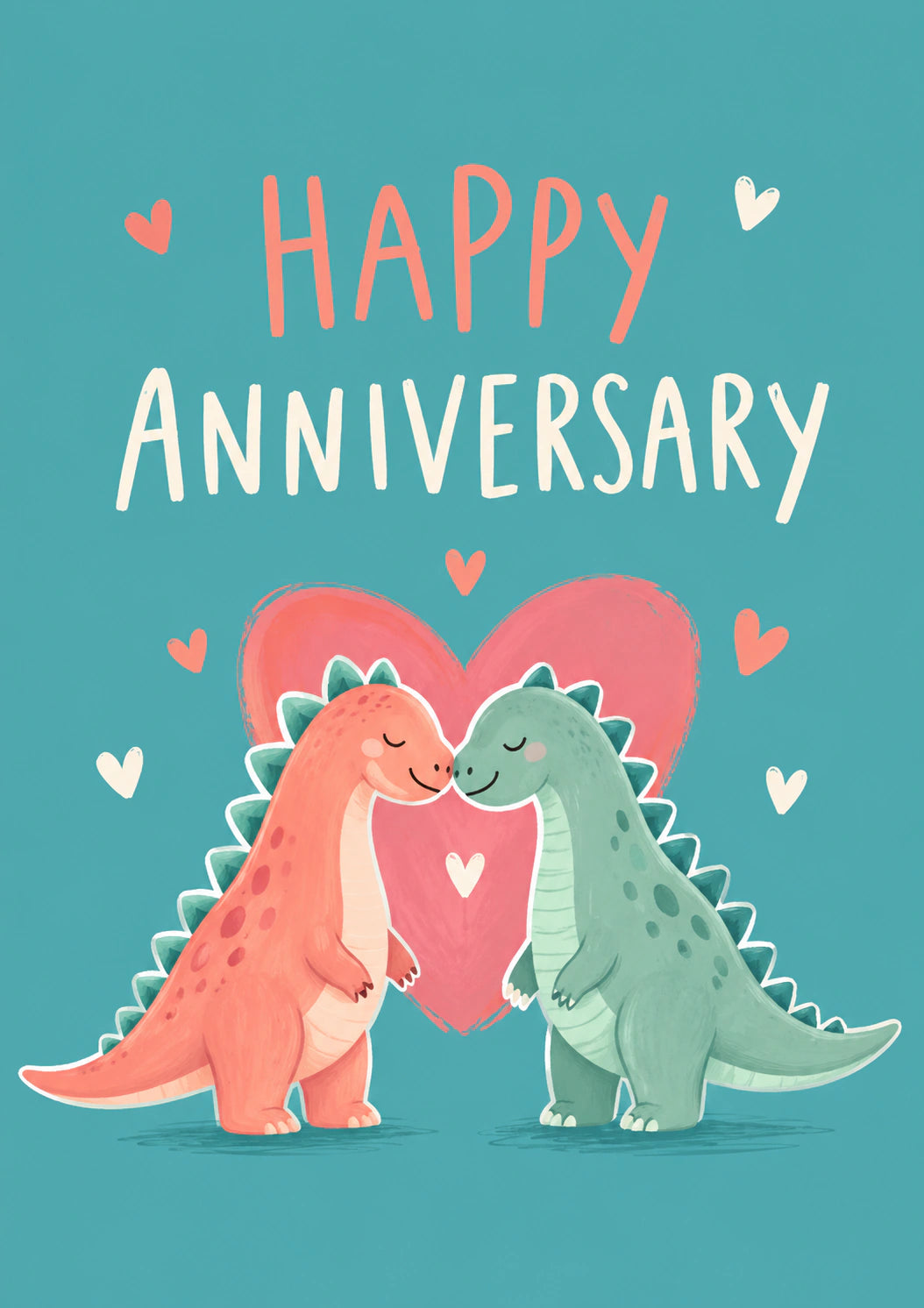 Anniversary - Personalised Card — with punch holes