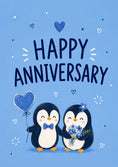 Load image into Gallery viewer, Anniversary - Personalised Card — with punch holes

