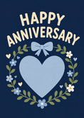 Load image into Gallery viewer, Anniversary - Personalised Card — with punch holes
