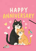 Load image into Gallery viewer, Anniversary - Personalised Card — with punch holes
