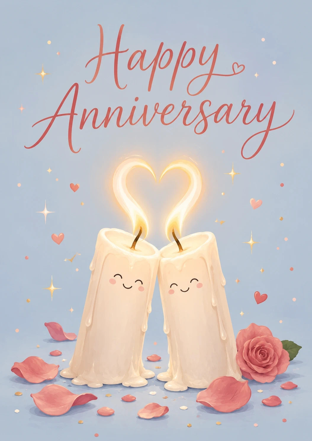 Anniversary - Personalised Card — with punch holes