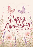 Load image into Gallery viewer, Anniversary - Personalised Card — with punch holes
