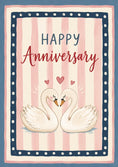 Load image into Gallery viewer, Cute Swan Couple Happy Anniversary Card
