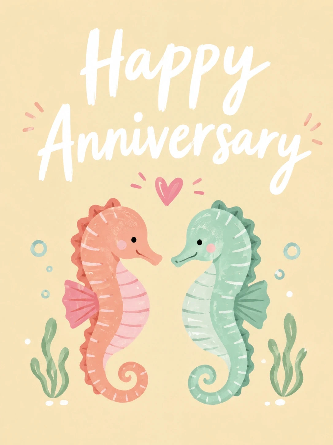 Anniversary - Personalised Card — with punch holes