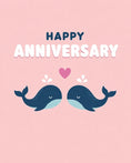 Load image into Gallery viewer, Anniversary - Personalised Card — with punch holes

