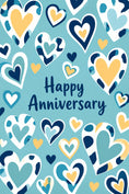 Load image into Gallery viewer, Anniversary - Personalised Card — with punch holes
