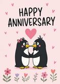 Load image into Gallery viewer, Anniversary - Personalised Card — with punch holes
