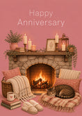 Load image into Gallery viewer, Anniversary - Personalised Card — with punch holes
