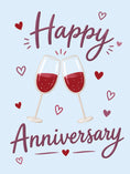 Load image into Gallery viewer, Anniversary - Personalised Card — with punch holes
