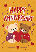 Load image into Gallery viewer, Anniversary - Personalised Card — with punch holes
