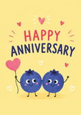 Load image into Gallery viewer, Anniversary - Personalised Card — with punch holes
