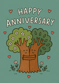 Load image into Gallery viewer, Anniversary - Personalised Card — with punch holes
