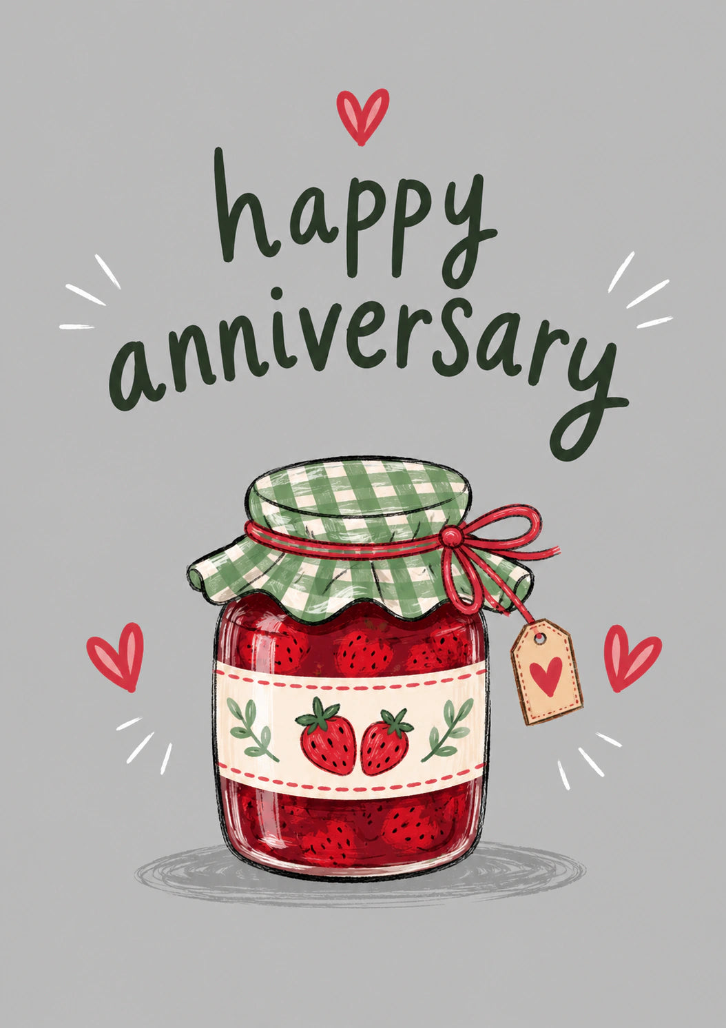 Anniversary - Personalised Card — with punch holes