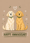 Load image into Gallery viewer, Anniversary - Personalised Card — with punch holes
