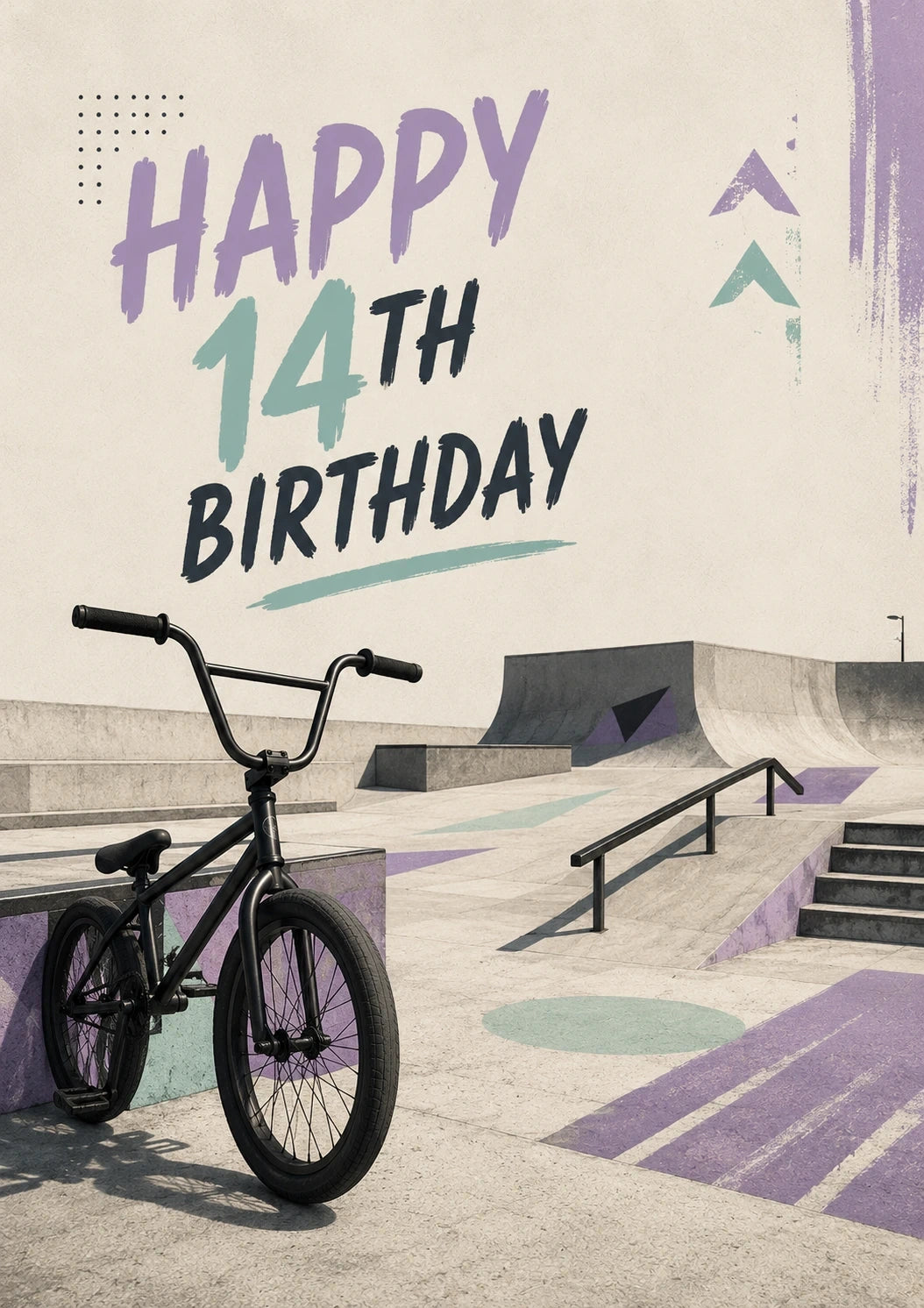 Birthdays - Personalised Card — with punch holes