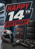 Load image into Gallery viewer, Birthdays - Personalised Card — with punch holes
