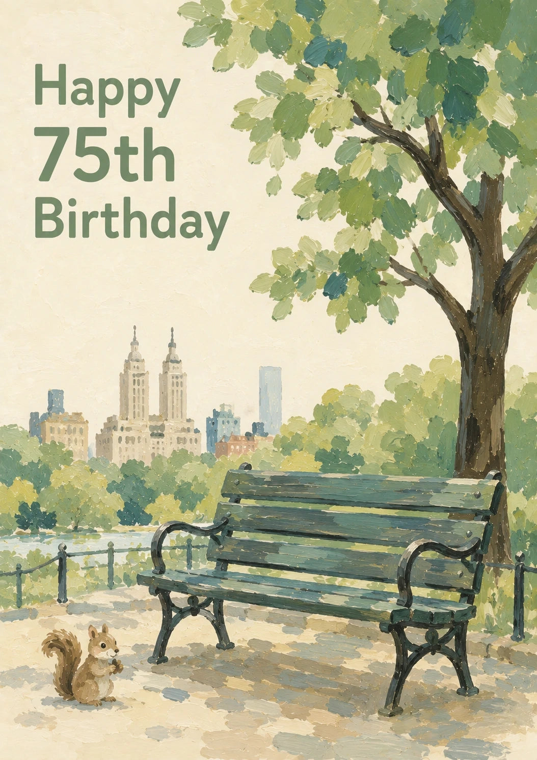 Birthdays - Personalised Card — with punch holes