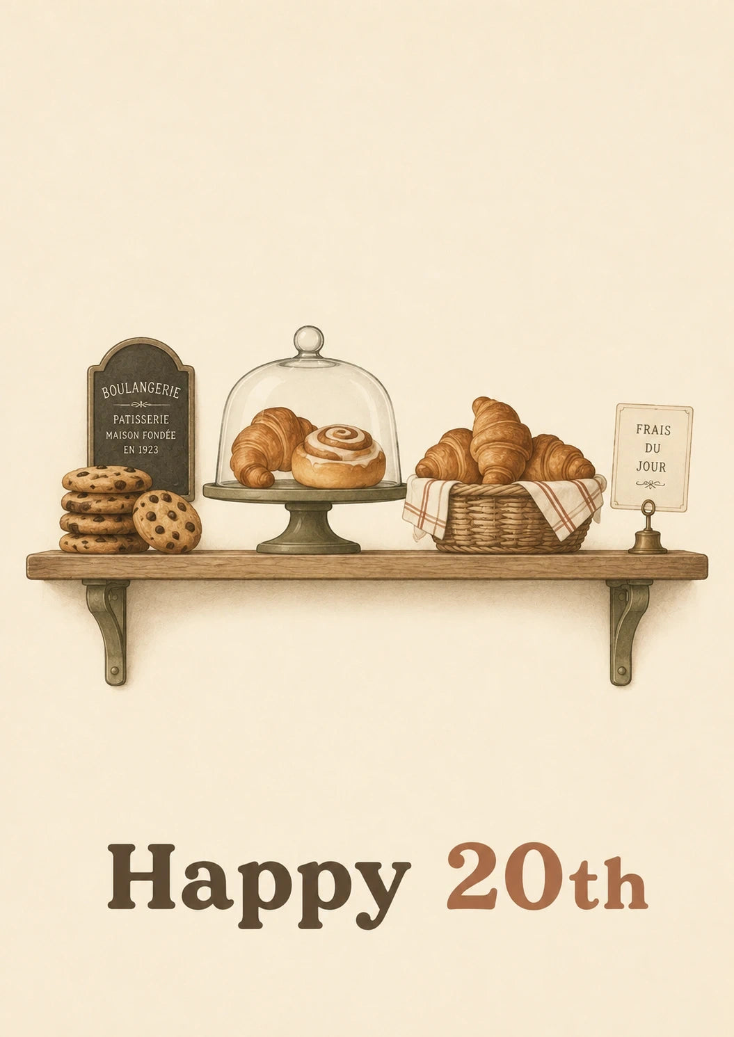 Birthdays - Personalised Card — with punch holes
