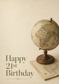 Load image into Gallery viewer, Birthdays - Personalised Card — with punch holes
