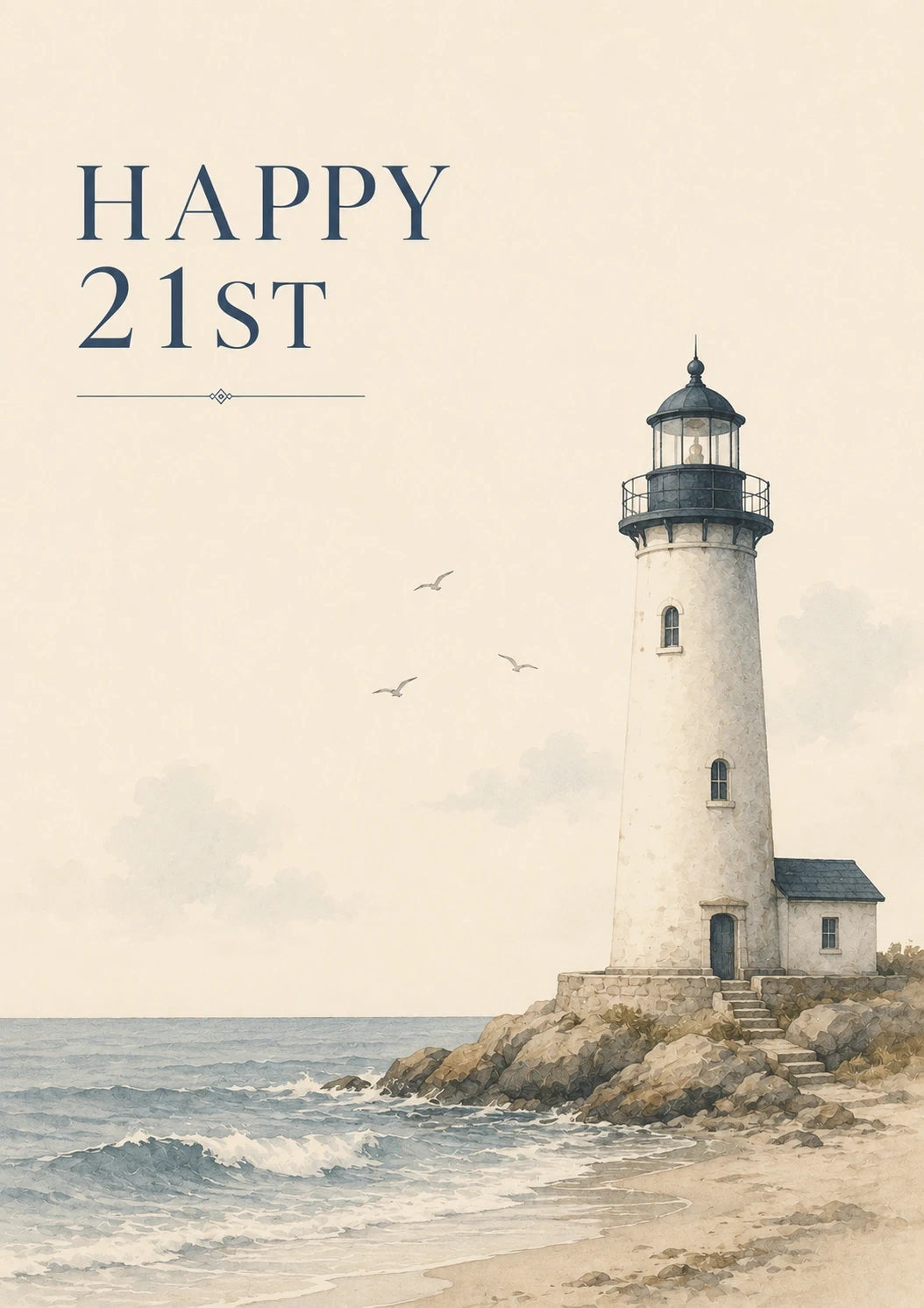 Birthdays - Personalised Card — with punch holes
