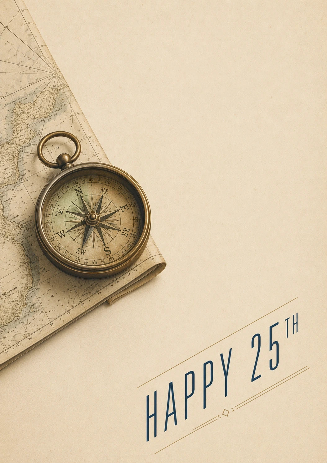Birthdays - Personalised Card — with punch holes